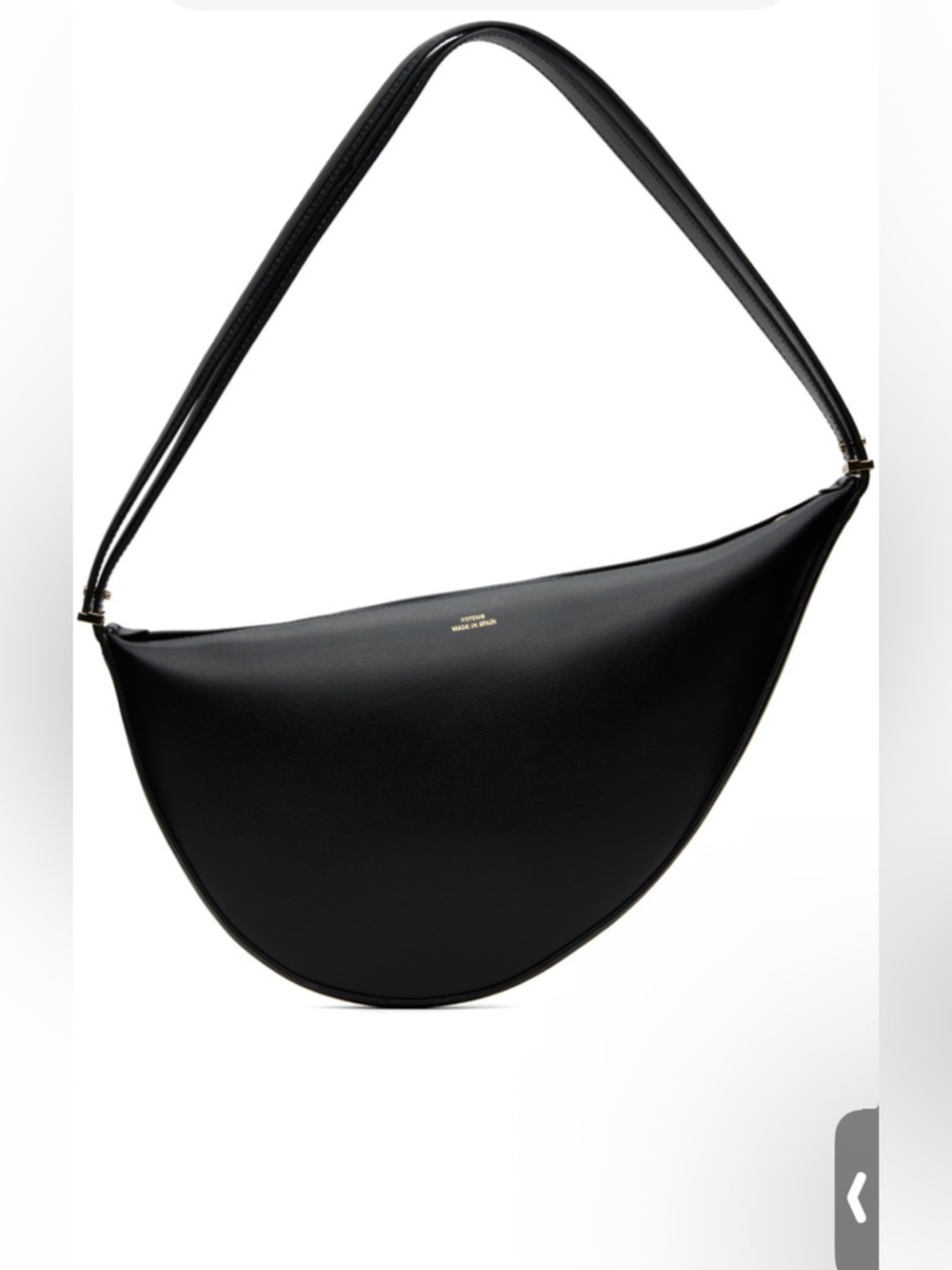TOTEME Black Scooped Sling Bag - Picture 5 of 17